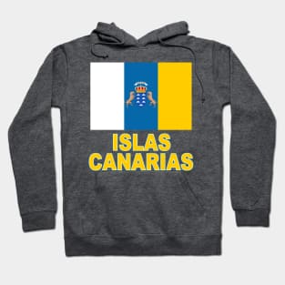 The Pride of the Canary Islands (Islas Canarias in Spanish) Flag Design Hoodie